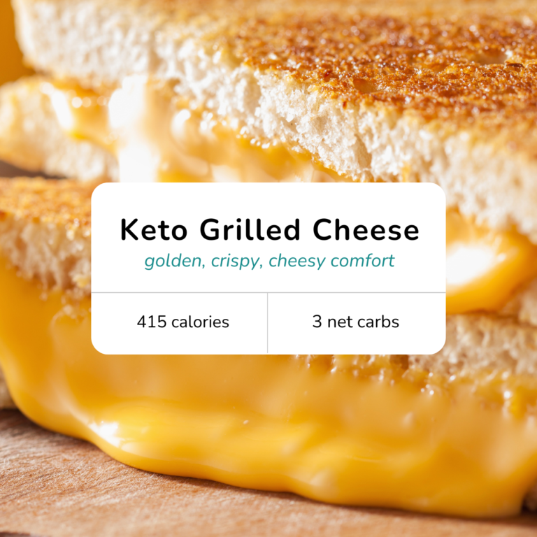 Golden keto grilled cheese sandwich made with homemade low-carb bread and melted cheddar cheese.
